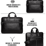 Heganwalk Premium Black Laptop Office Bag β Sleek, Durable & Functional