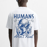 Human White Oversized T-shirt