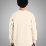 Beige Oversized Crew Neck Sweatshirt