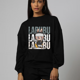 Oversized Crew Neck Sweatshirt: Labubu