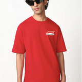 LEWIS HAMILTON RED OVERSIZED T-SHIRT