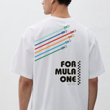 Formula 1 White Oversized t-shirt