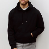 Black Solid Hoodie