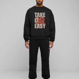 Oversized Crew Neck Sweatshirt: Take It easy
