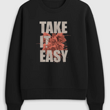 Oversized Crew Neck Sweatshirt: Take It easy
