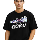 Goku Anime Black Oversized T-shirt