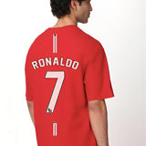 RONALDO RED OVERSIZED T-SHIRT