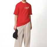 RONALDO RED OVERSIZED T-SHIRT