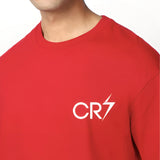 RONALDO RED OVERSIZED T-SHIRT