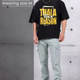 THALA BLACK OVERSIZED T-SHIRT