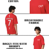 RONALDO RED OVERSIZED T-SHIRT