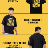 THALA BLACK OVERSIZED T-SHIRT