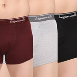 Heganwalk Pack of 3 Pocket Trunks Grey/Black/Mehroon