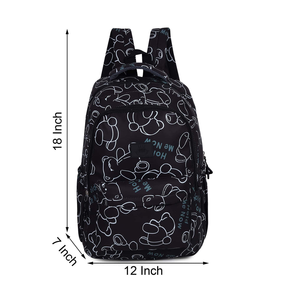 Walkbag Flamenco Printed Black Backpack