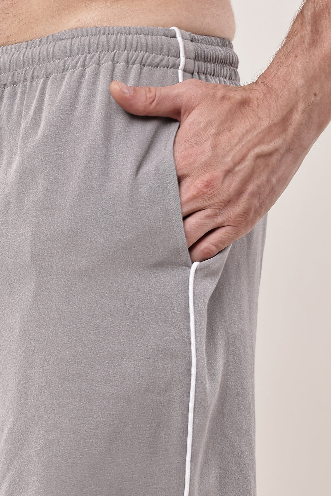 Men's GreyTraining Shorts: Black and Grey
