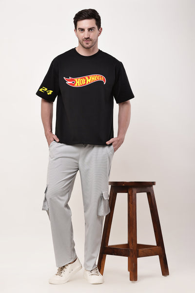 Hot Wheels 24 Black Oversized T-shirt