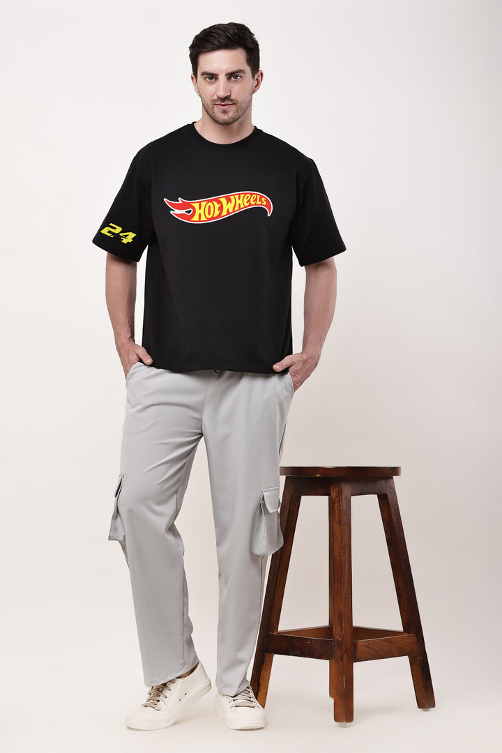 Hot Wheels 24 Black Oversized T-shirt