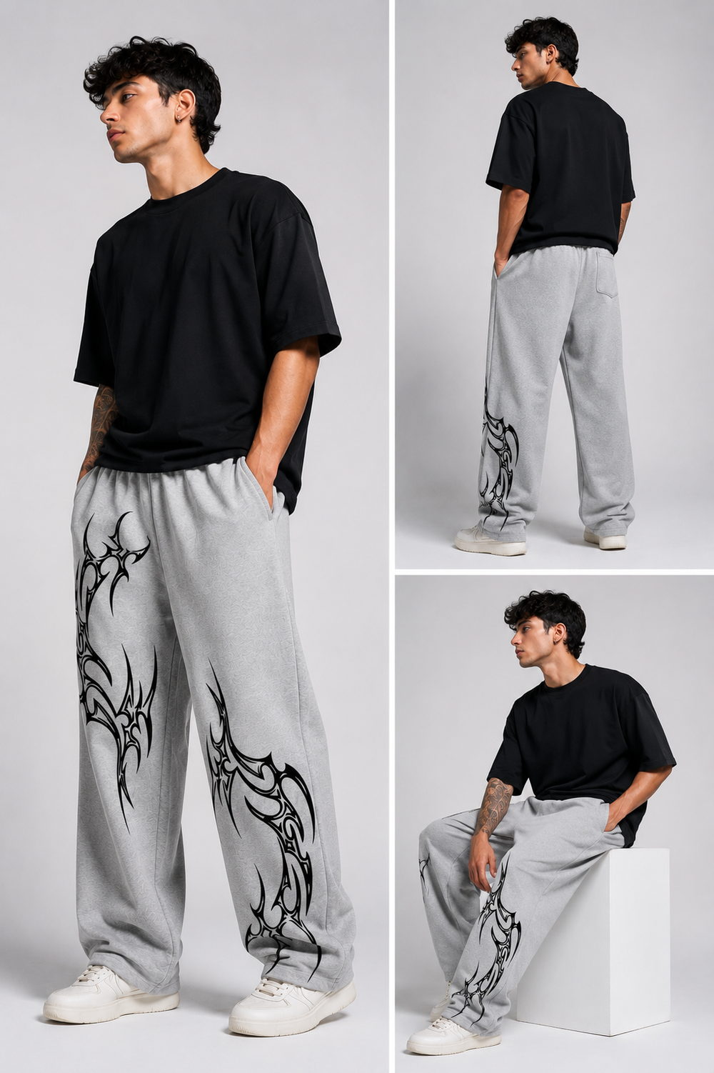 Jogger Grey :: Animated Printed
