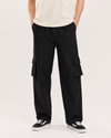 Relaxed Fit Cargo: Black