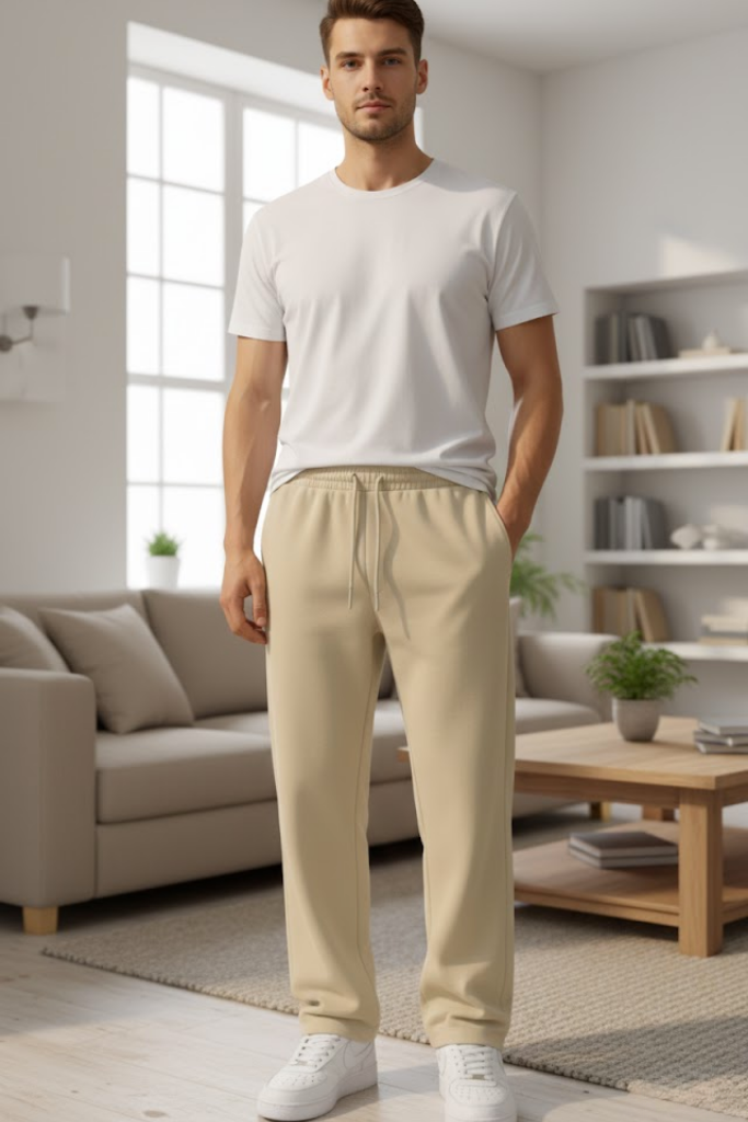 Pack Of 2 Joggers : Black and Beige