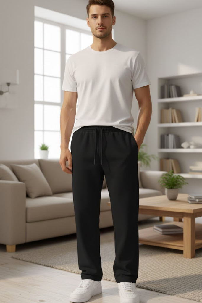 Classic Straight Fit Joggers Black