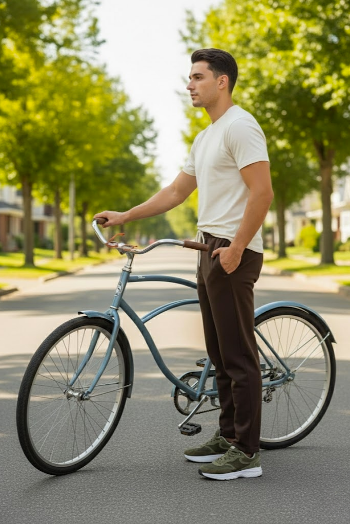 Classic Straight Fit Joggers Brown