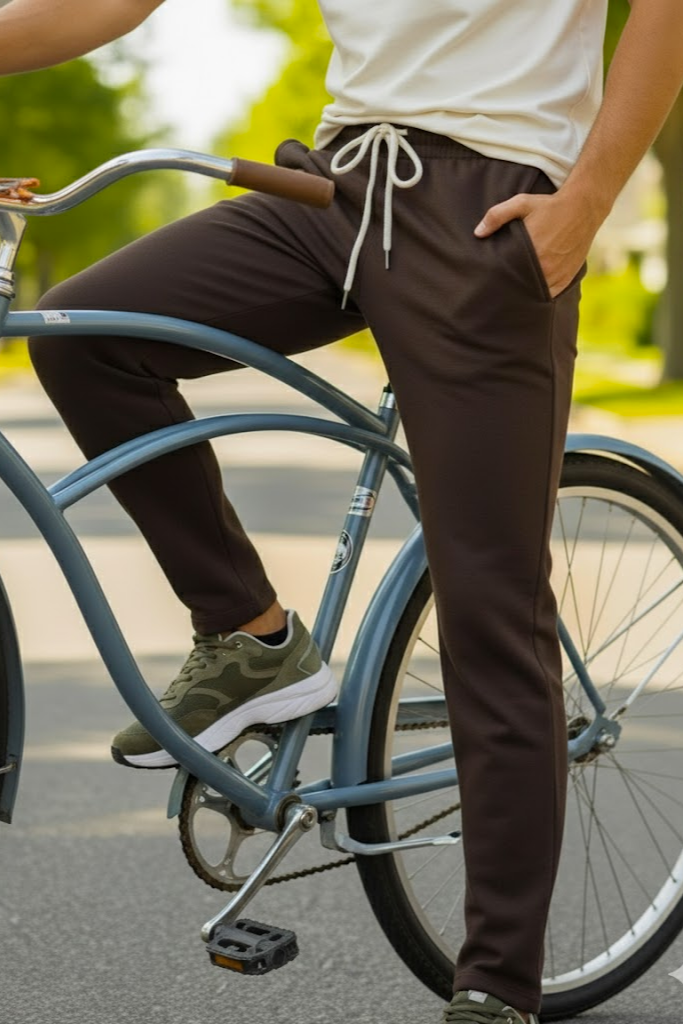 Classic Straight Fit Joggers Brown