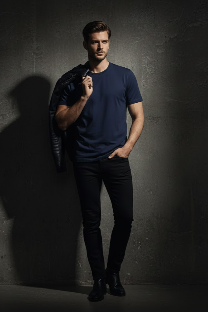 Navy, Grey & White 3 Pack  T-Shirts