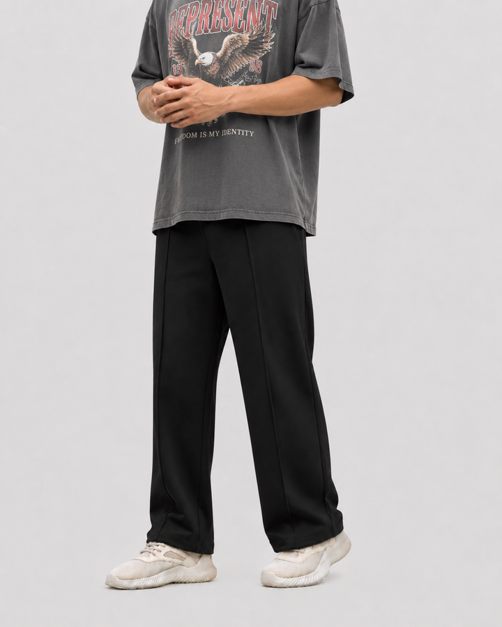 Relaxed Fit pant- With Drawstring Black