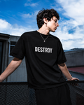 Destroy Black oversized T-shirt