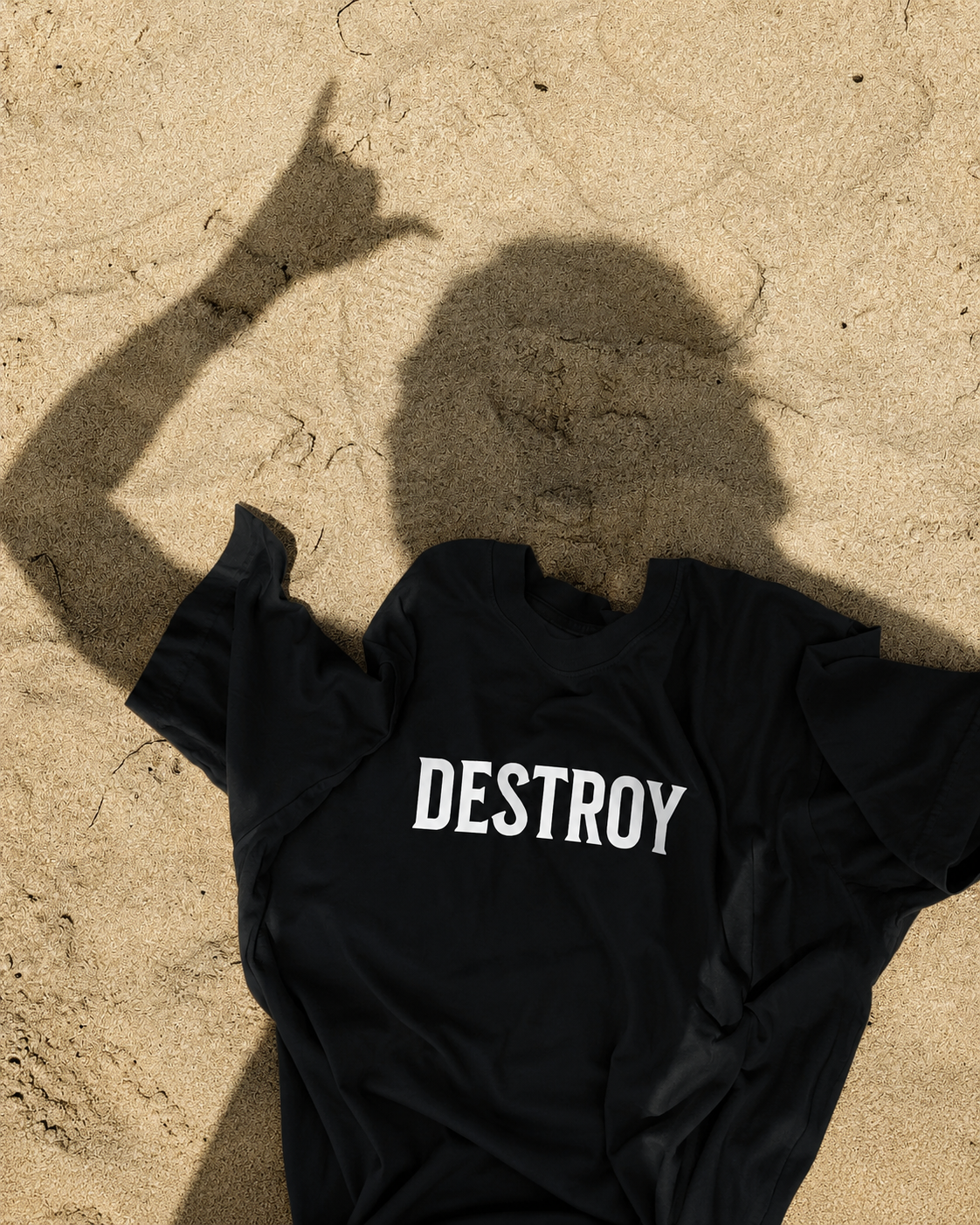 Destroy Black oversized T-shirt