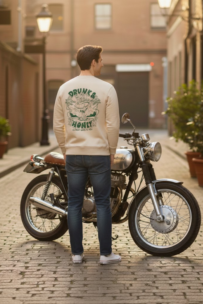 Oversized Crew Neck Sweatshirt: Self Love