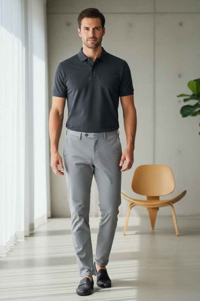 Heganwalk Men’s Polo T-Shirt – Pack of 3 (Maroon, Black, Grey)