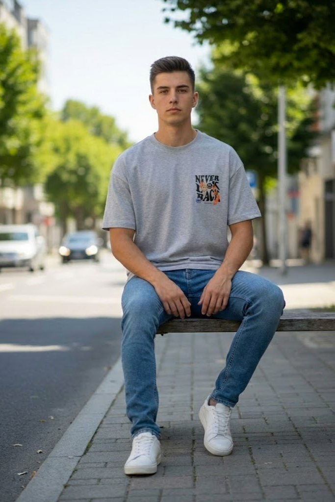 Never Look Back Printed T-shirt