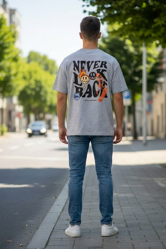 Never Look Back Printed T-shirt