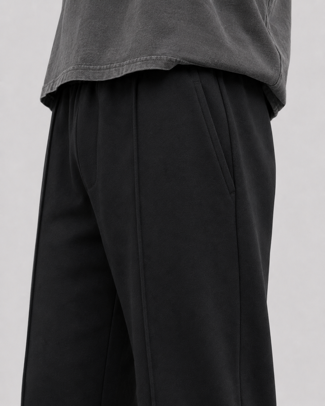 Relaxed Fit pant- With Drawstring Black