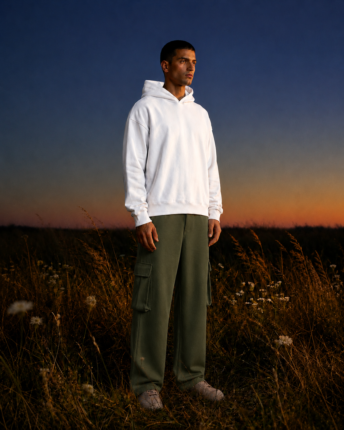 Relaxed Fit Cargo: Green