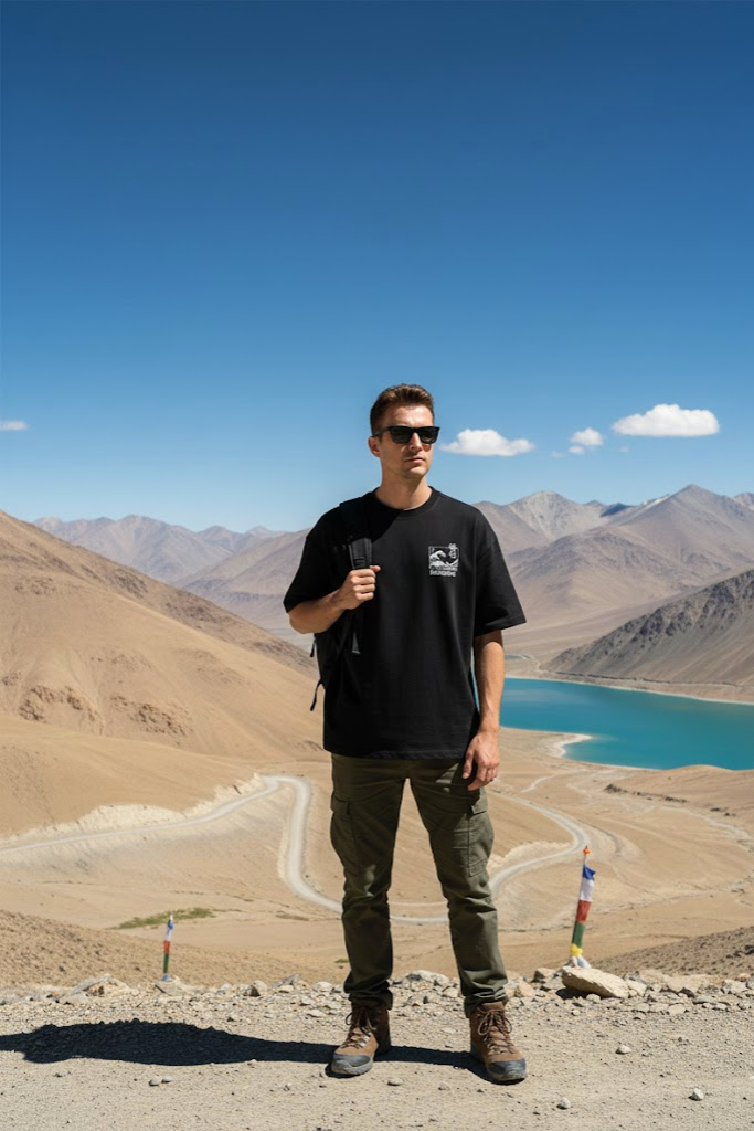 Kokusaa Black Oversized T-shirt