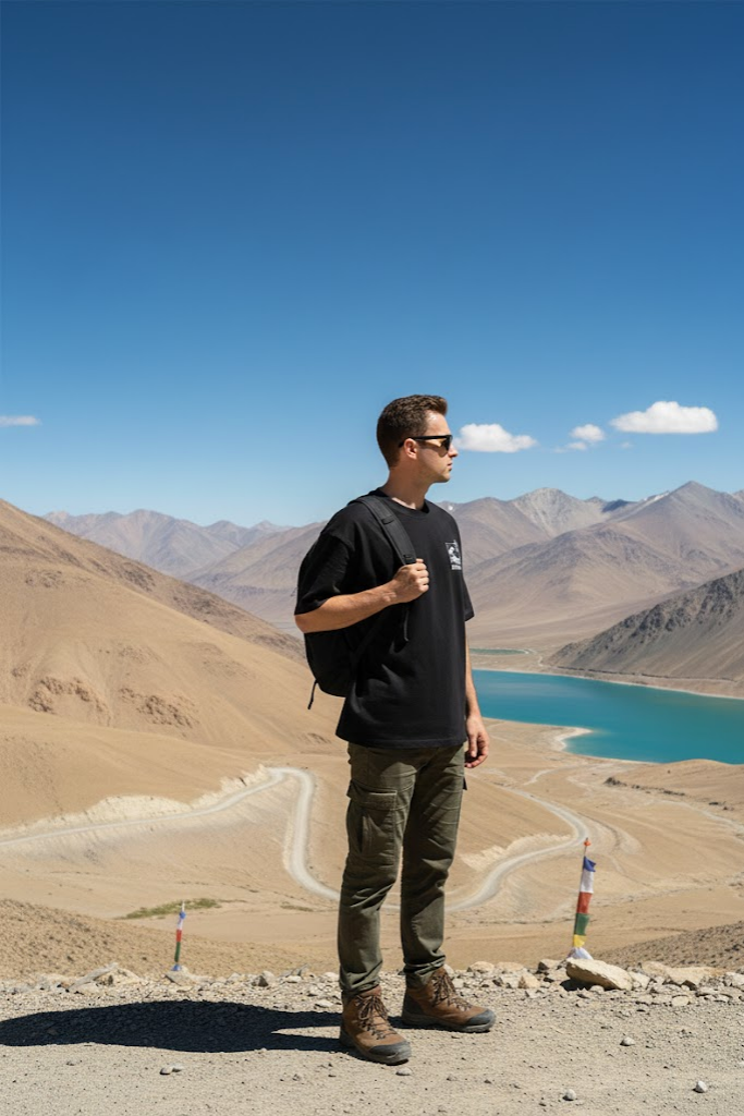 Kokusaa Black Oversized T-shirt