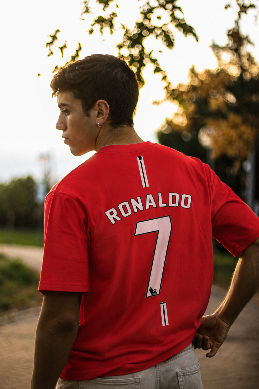RONALDO RED OVERSIZED T-SHIRT