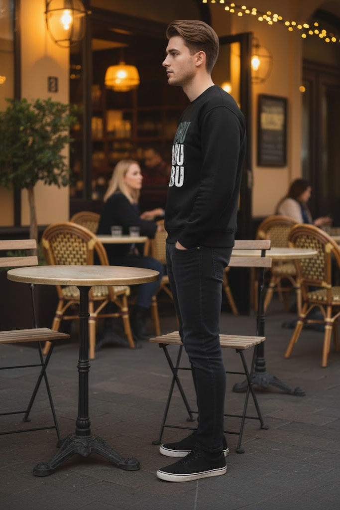 Oversized Crew Neck Sweatshirt: Labubu