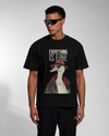 Everything is Fine Black Oversized T-shirt