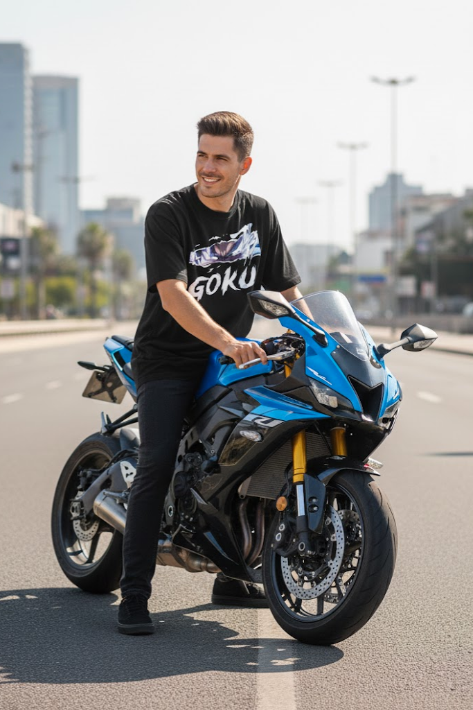 Goku Anime Black Oversized T-shirt