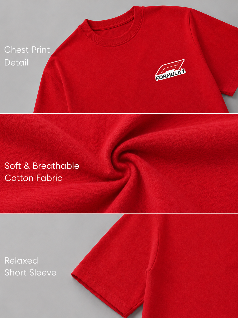LEWIS HAMILTON RED OVERSIZED T-SHIRT