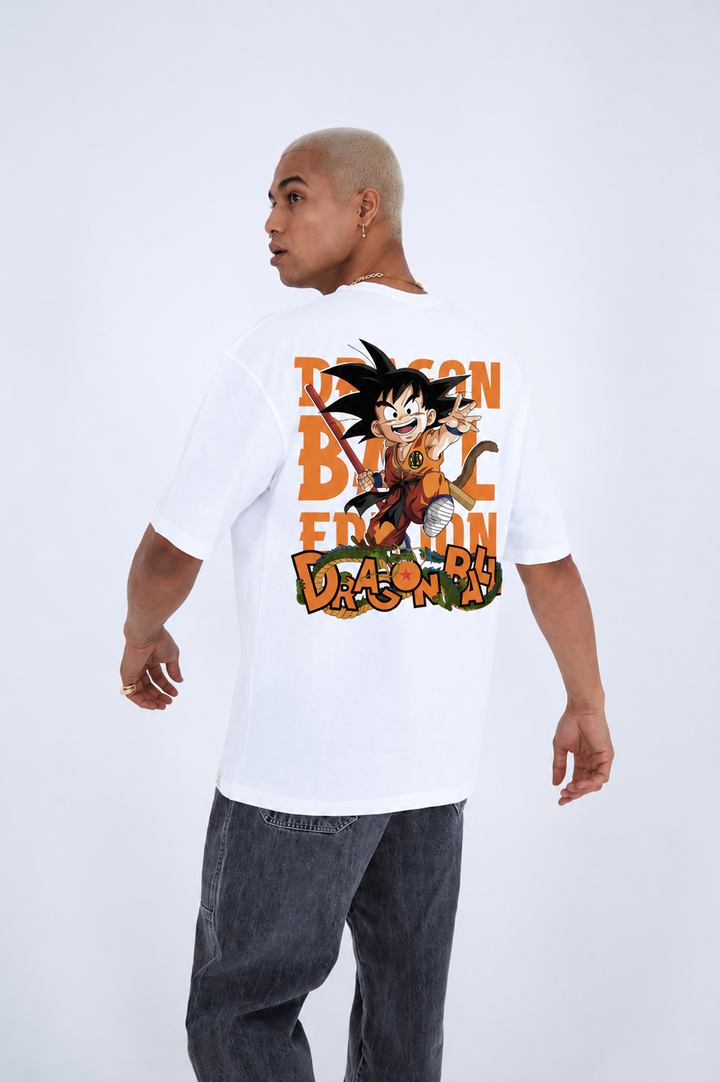 DragonBall White oversized T-shirt