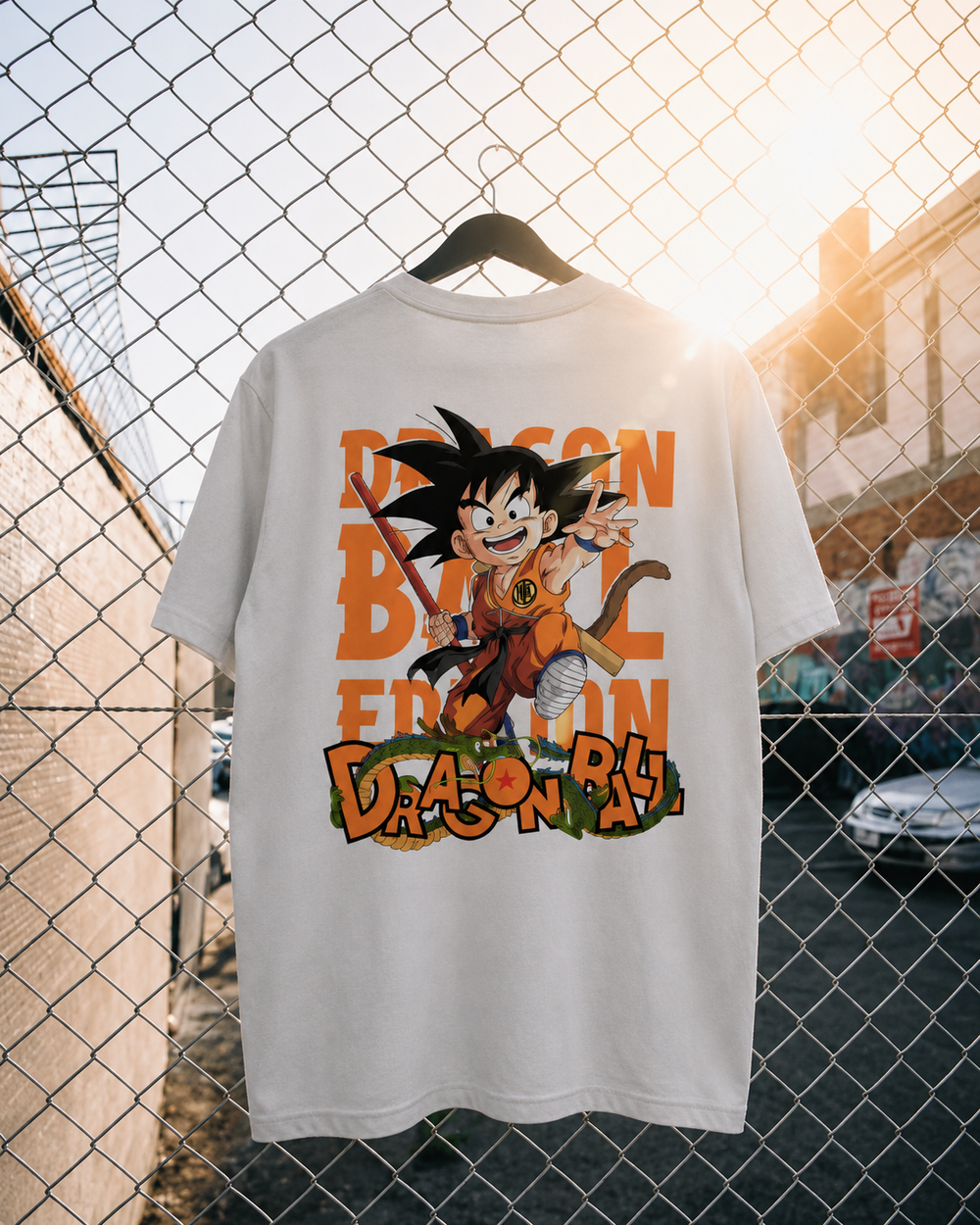 DragonBall White oversized T-shirt