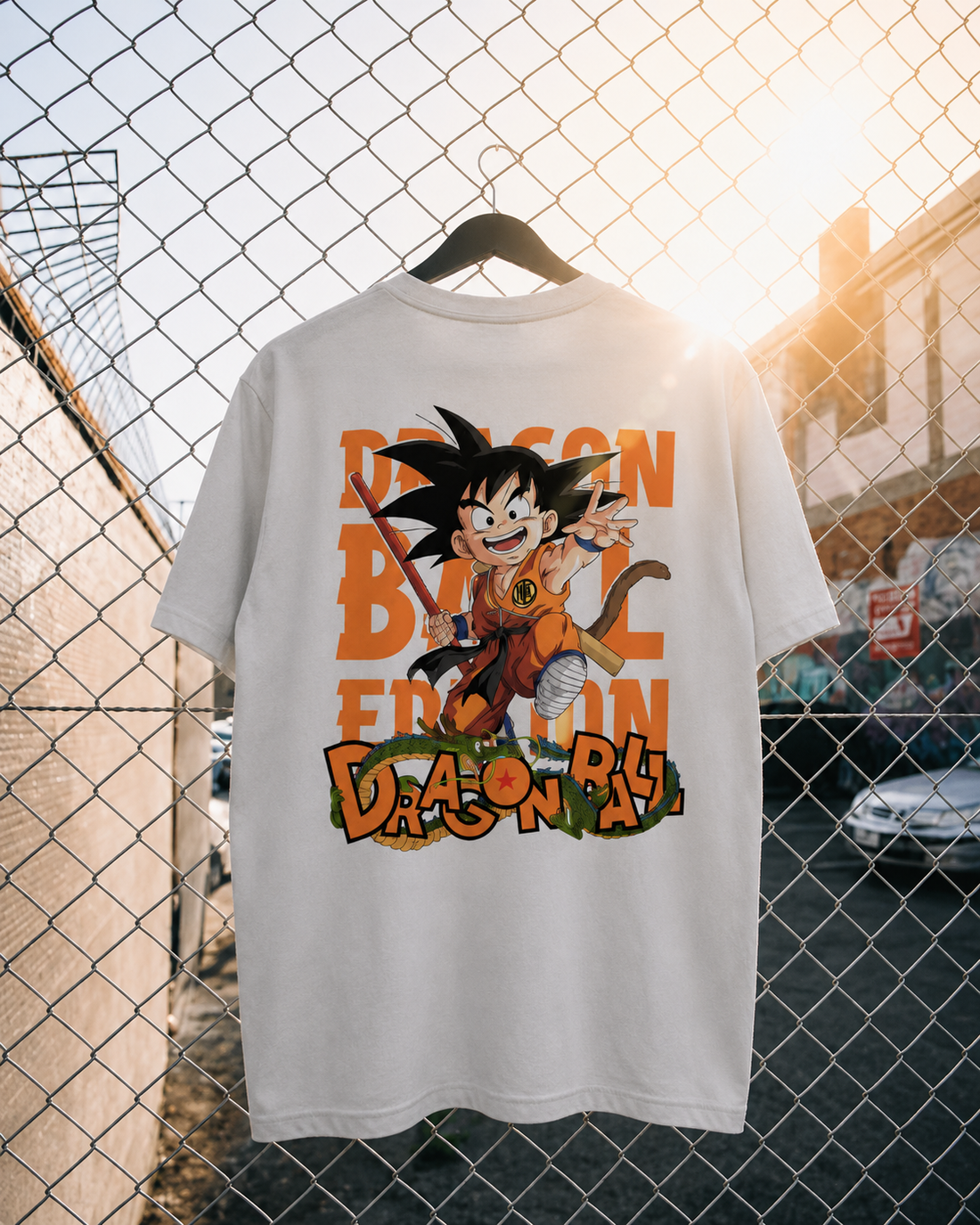 DragonBall White oversized T-shirt