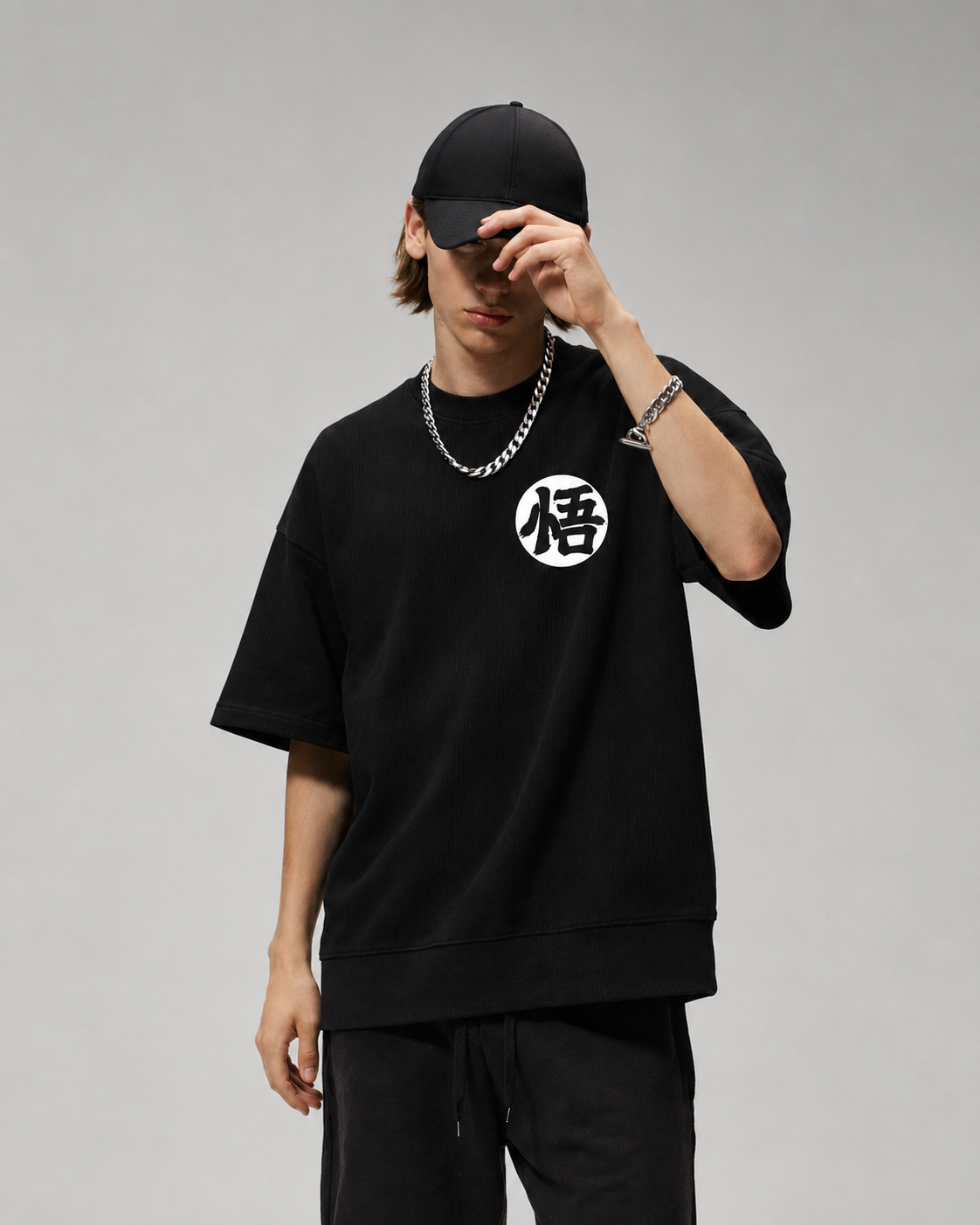 Goku Son Black oversized T-shirt