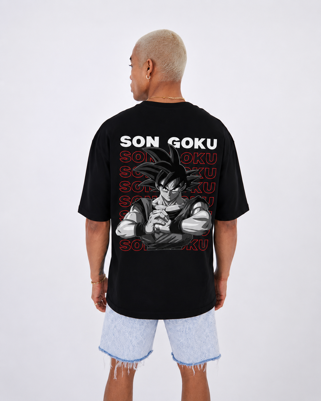 Goku Son Black oversized T-shirt