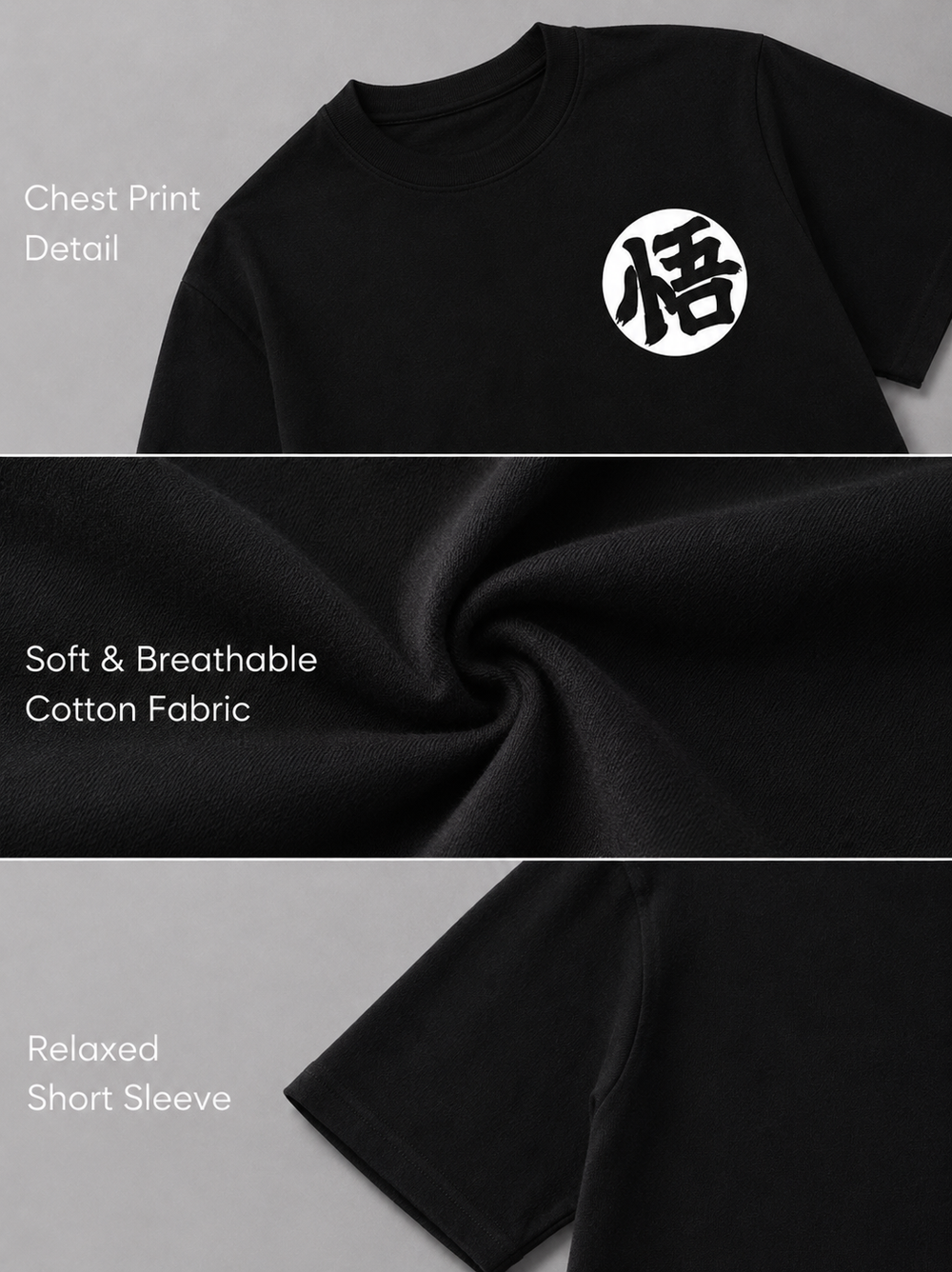 Goku Son Black oversized T-shirt